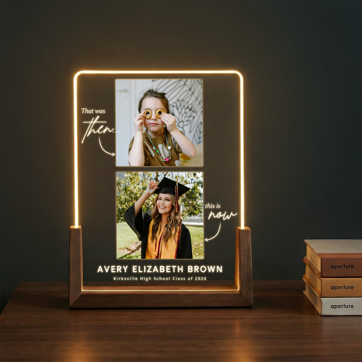 Then & Now – A Personalized Graduation Keepsake