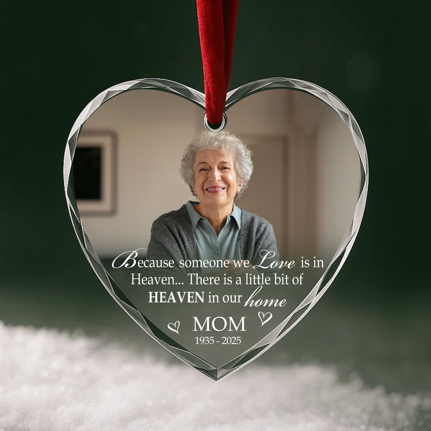 Family Memorial Ornament, Gift for Loss of Loved One