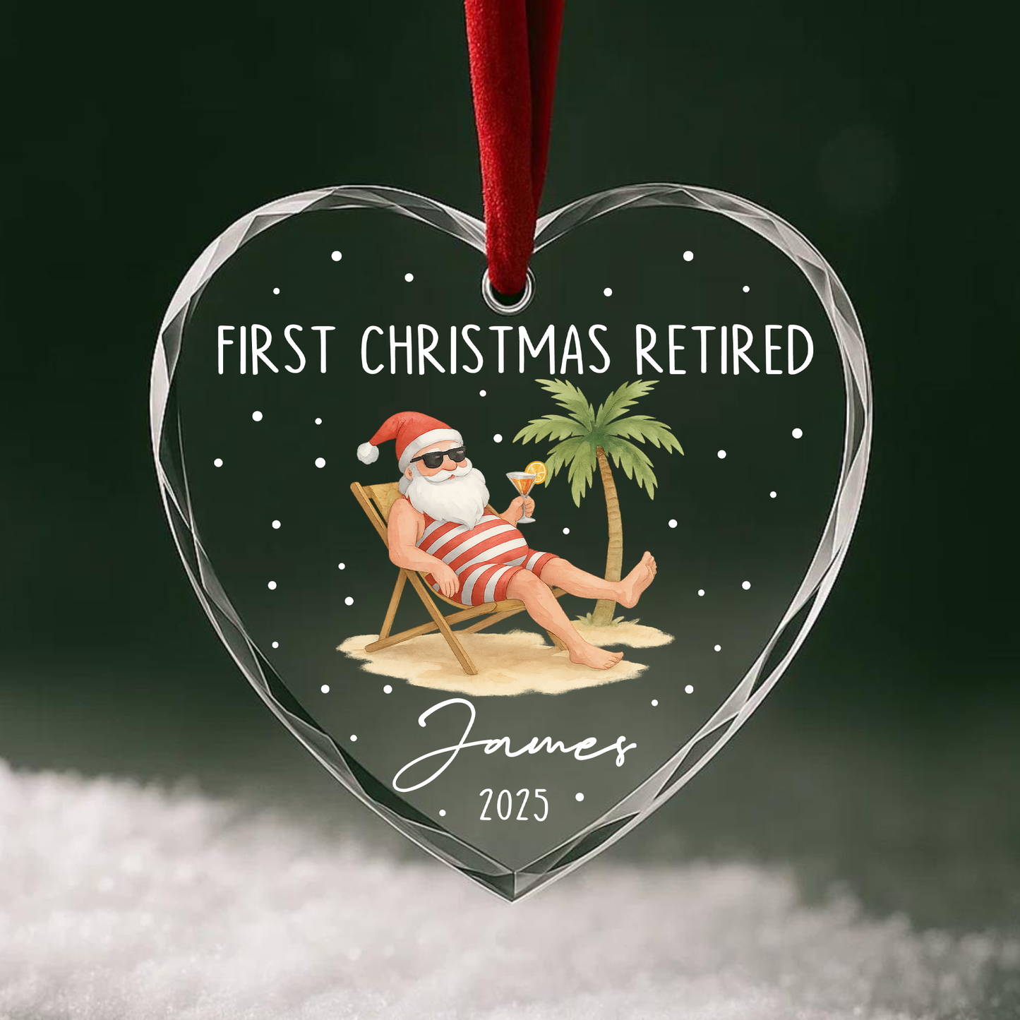 Customized Name First Christmas Retired Ornament