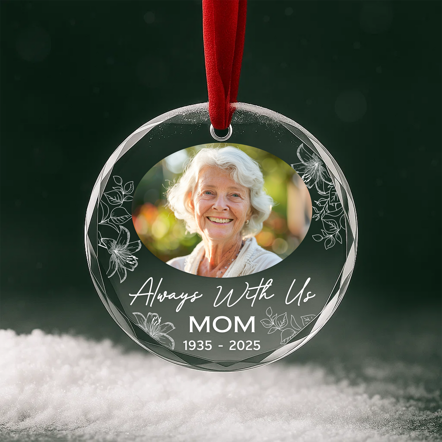 Always With Us Mom Memorial Ornament