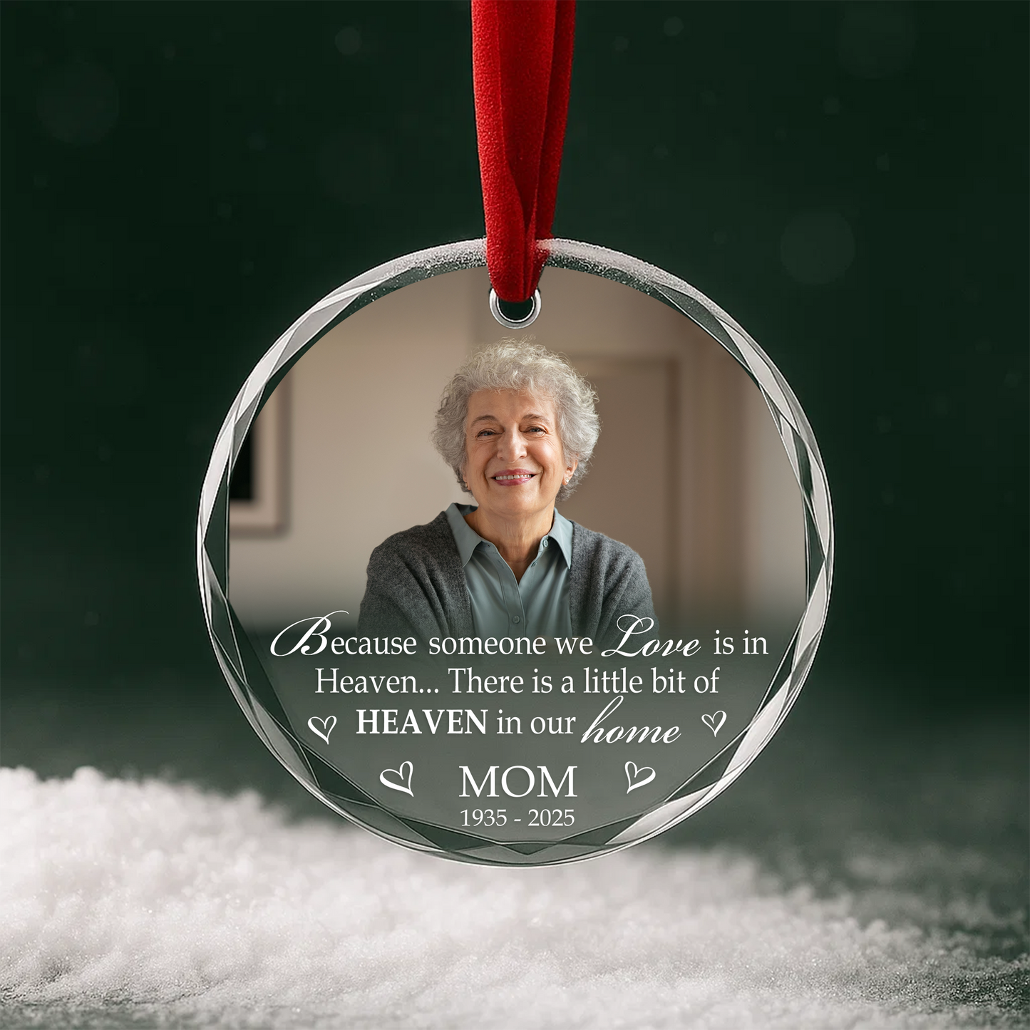 Family Memorial Ornament, Gift for Loss of Loved One