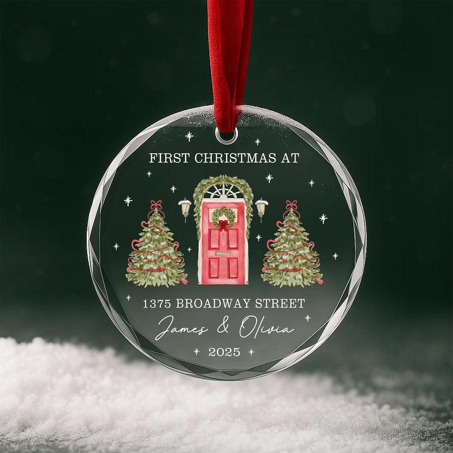 First Christmas at New Home Personalized Ornament
