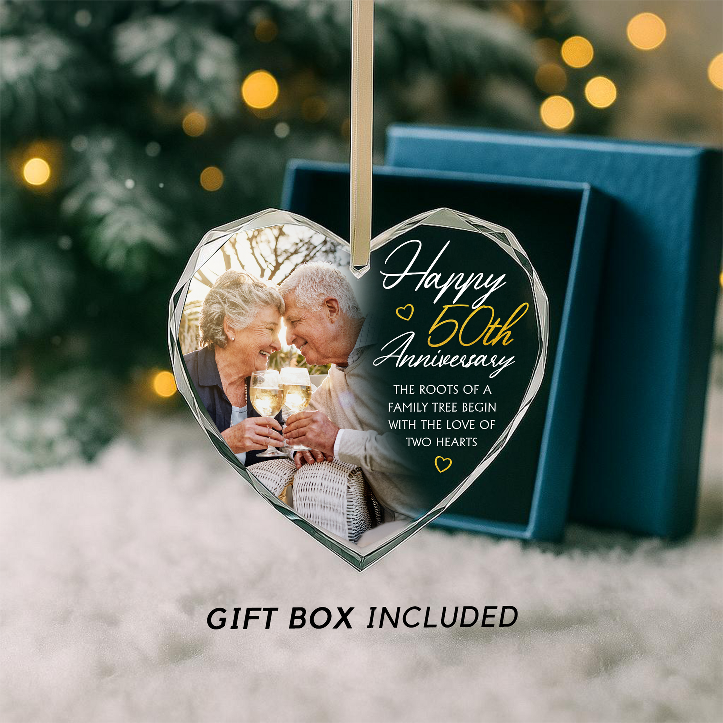 Custom Anniversary Ornament for 50th Year Couple