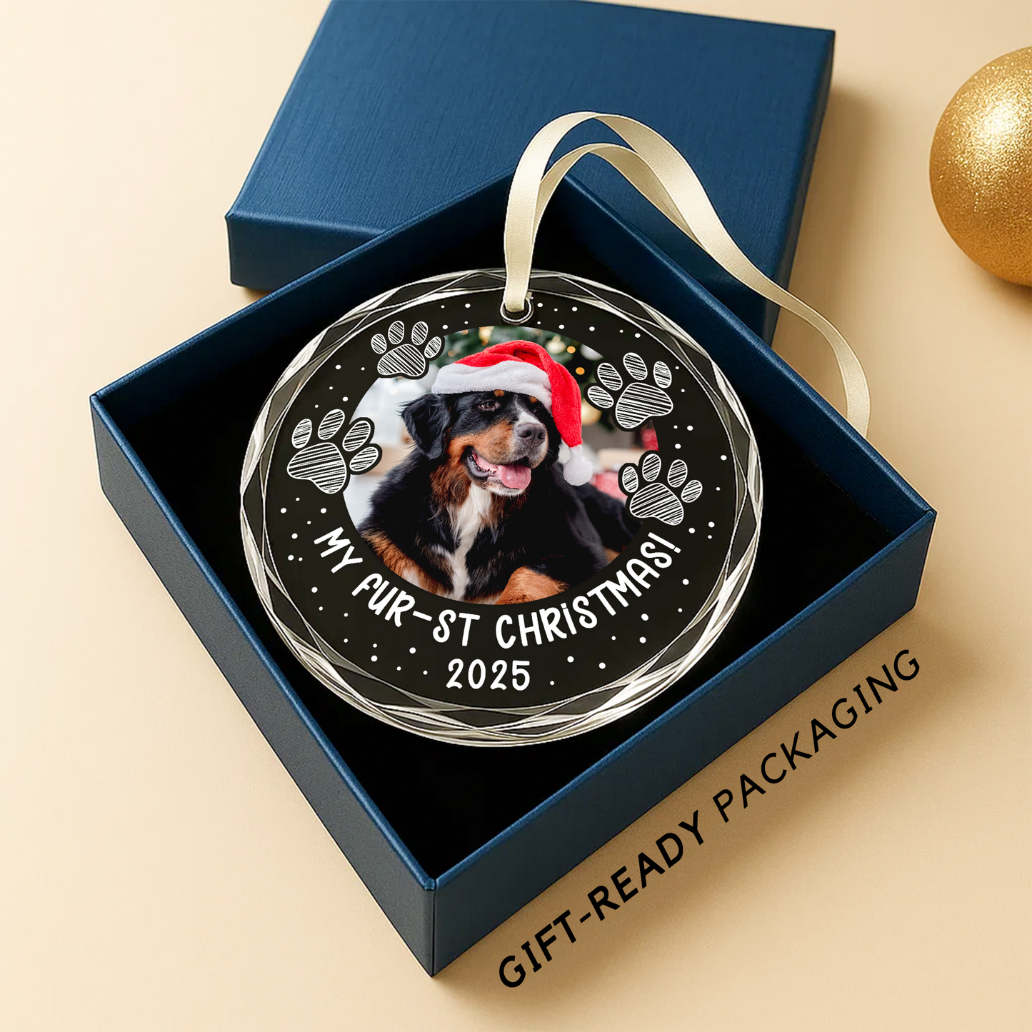 My First Christmas Personalized Pet Photo Ornament