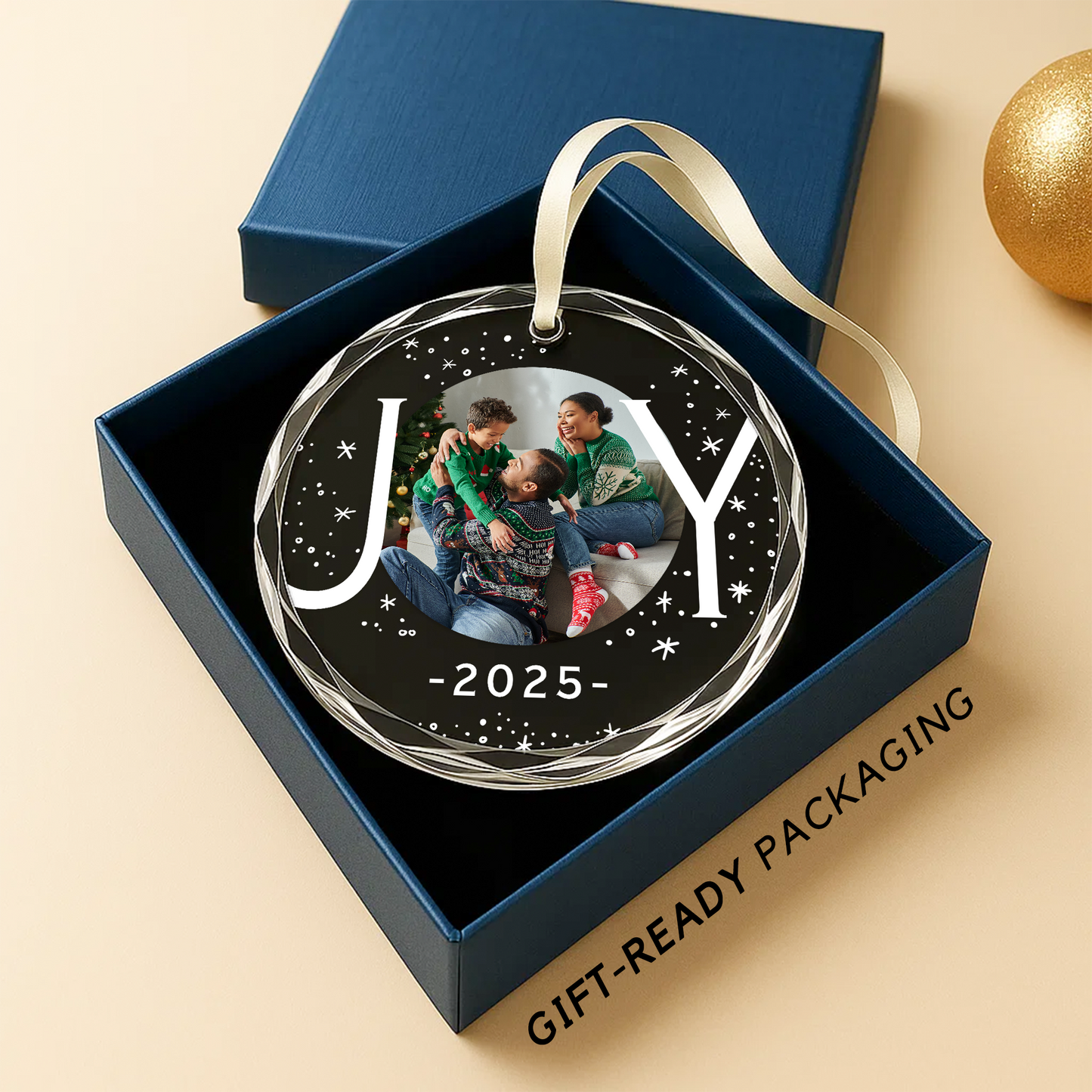 Christmas Joy Personalized Photo Ornament