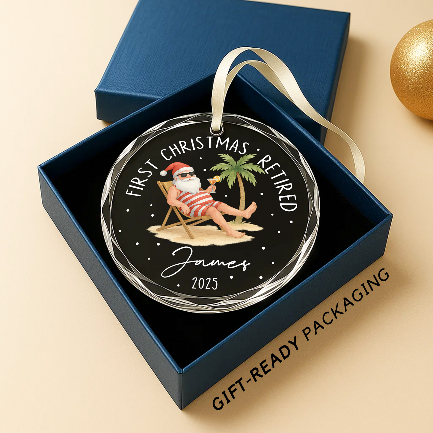 Customized Name First Christmas Retired Ornament