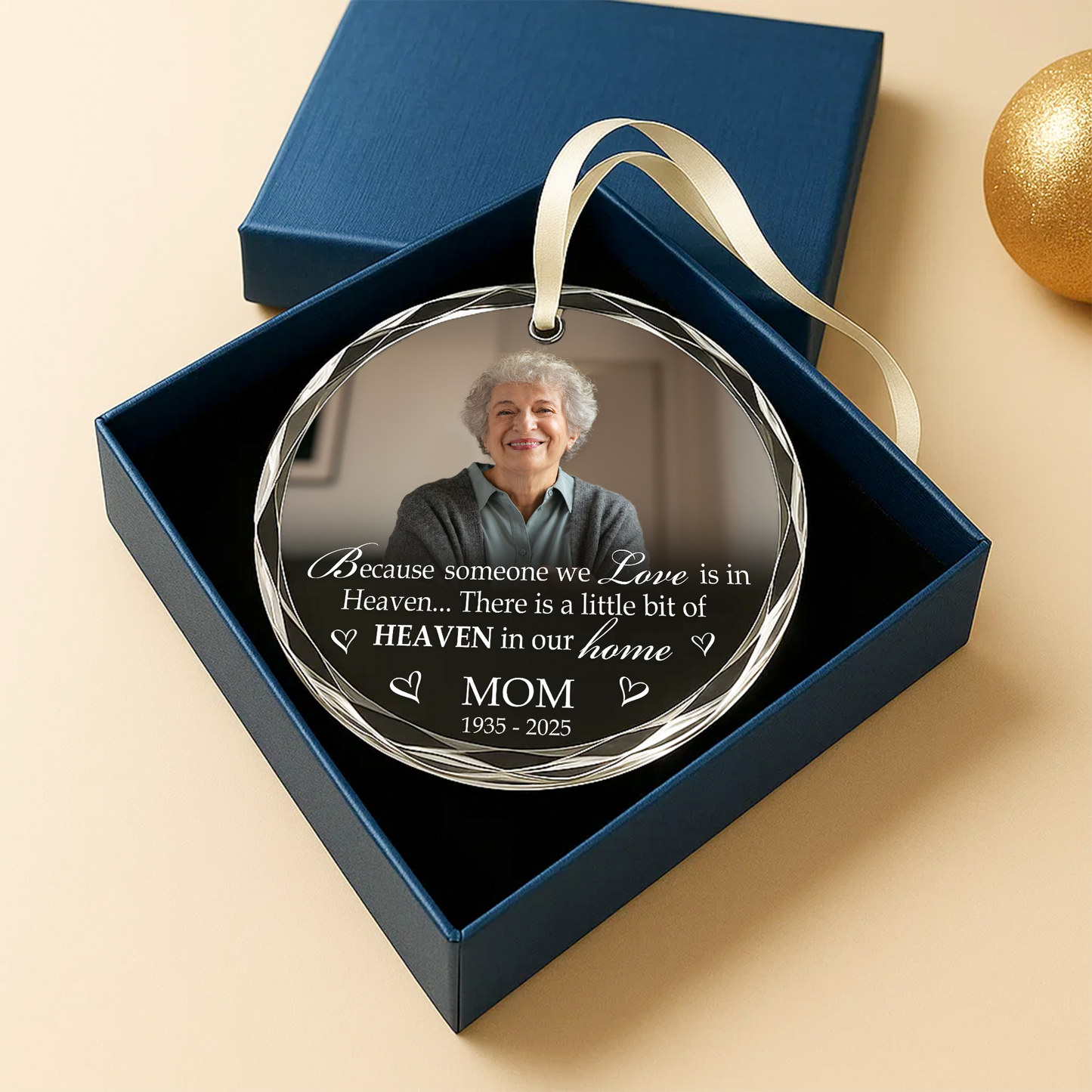Family Memorial Ornament, Gift for Loss of Loved One