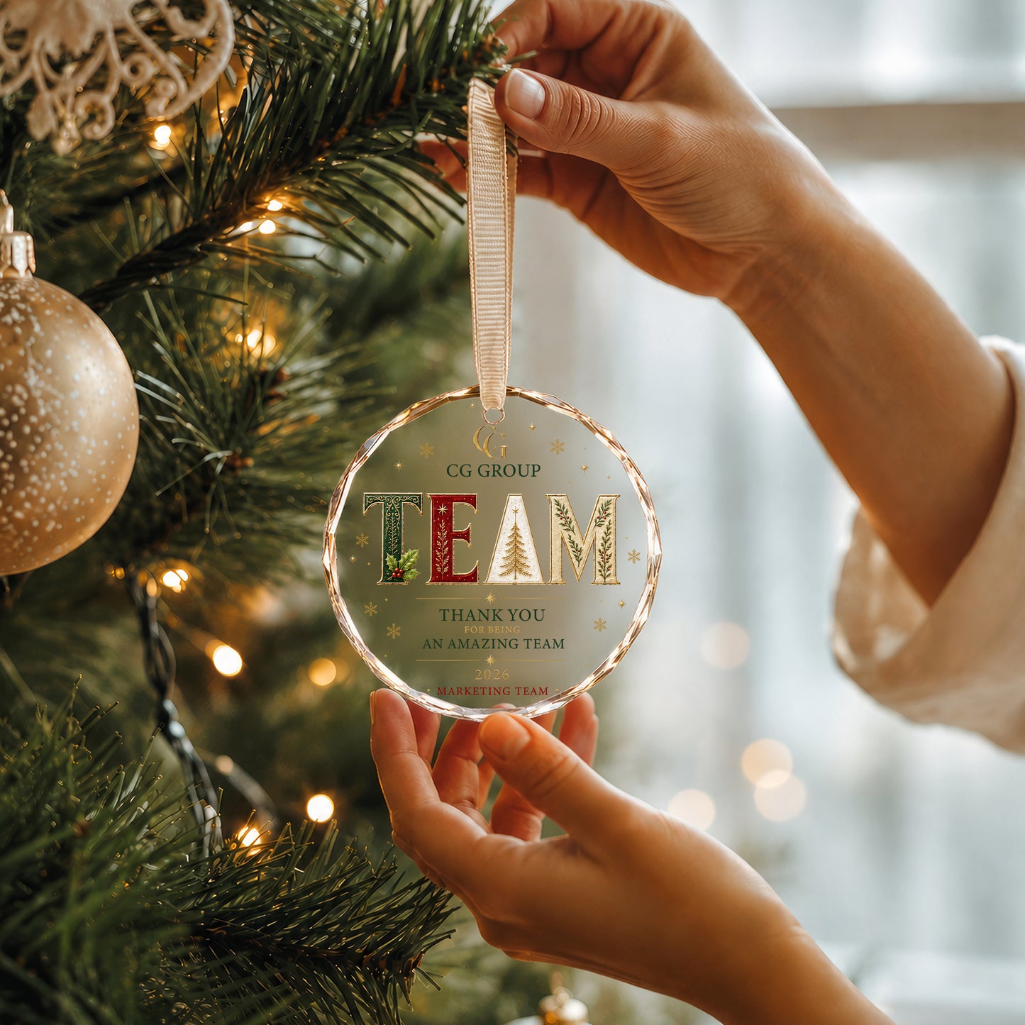 Personalized Amazing Team Appreciation Ornament