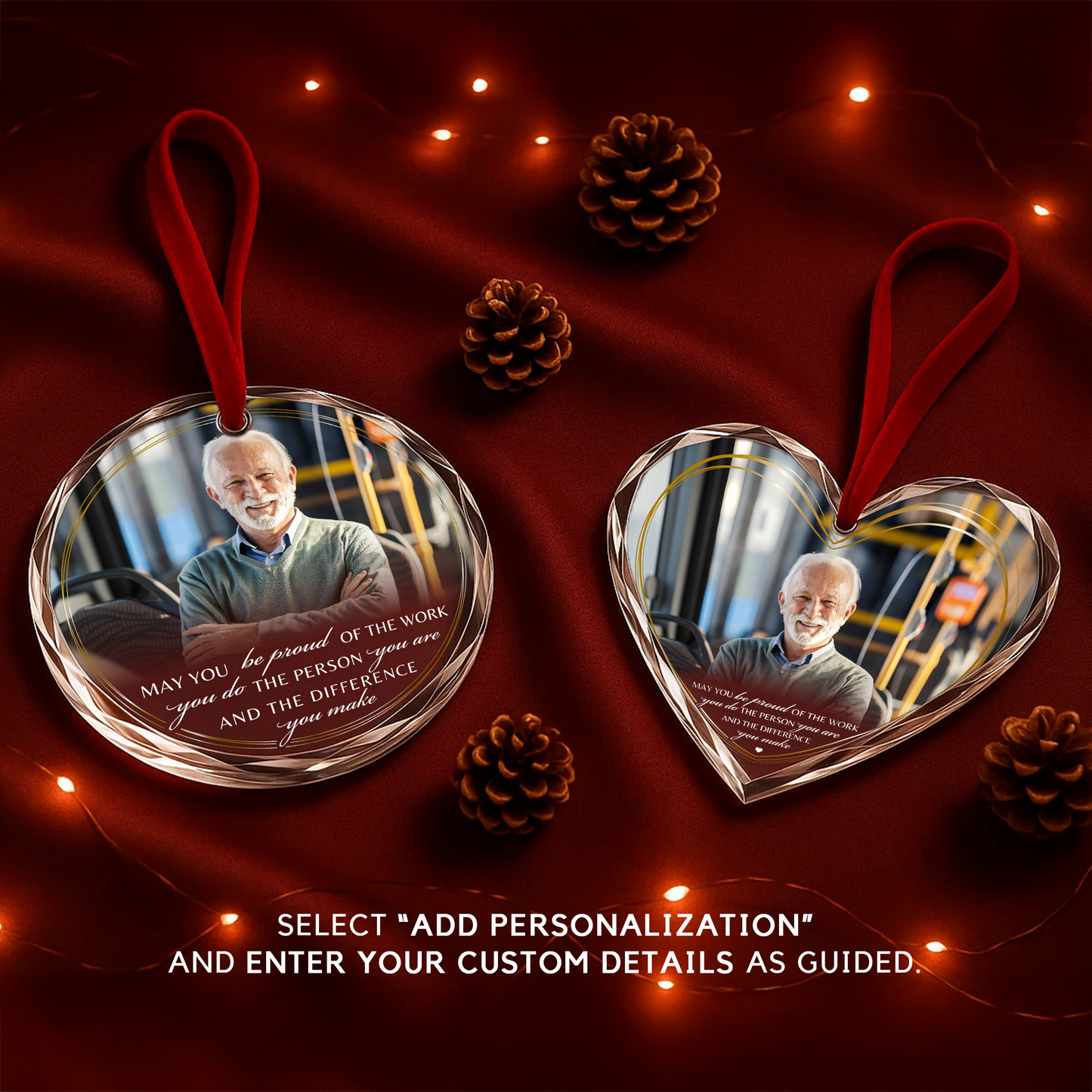 Be Proud of the Work You Do, Retirement Heart Ornament