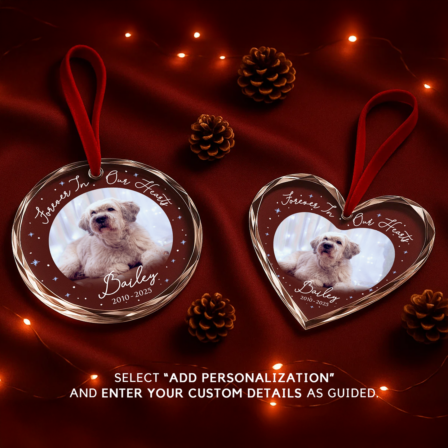 Forever In Our Heart Pet Memorial Ornament