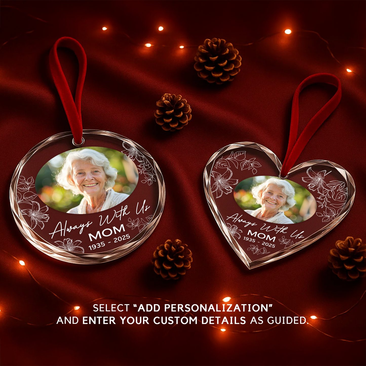 Always With Us Mom Memorial Ornament