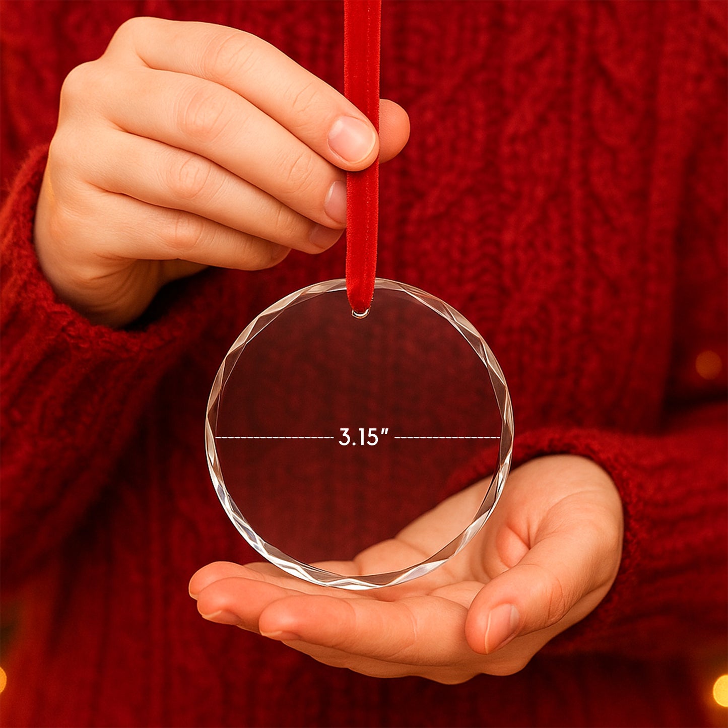 Baby First Christmas Ornament, Customize Name and Year