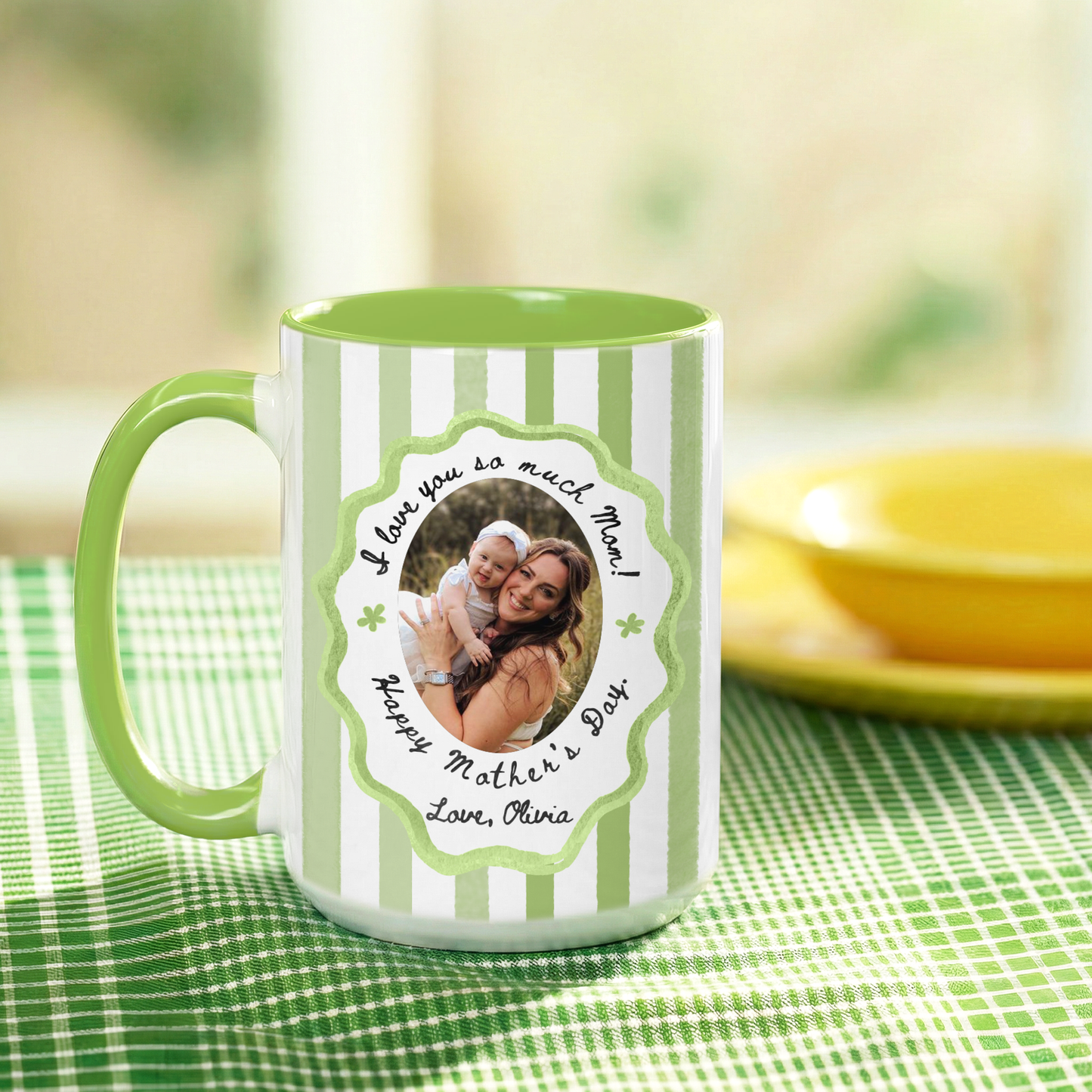 Personalized Photo Mug for Mom – Custom Mother’s Day Gift with Picture & Message