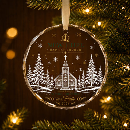 Personalized Church Serving in Faith Ornament