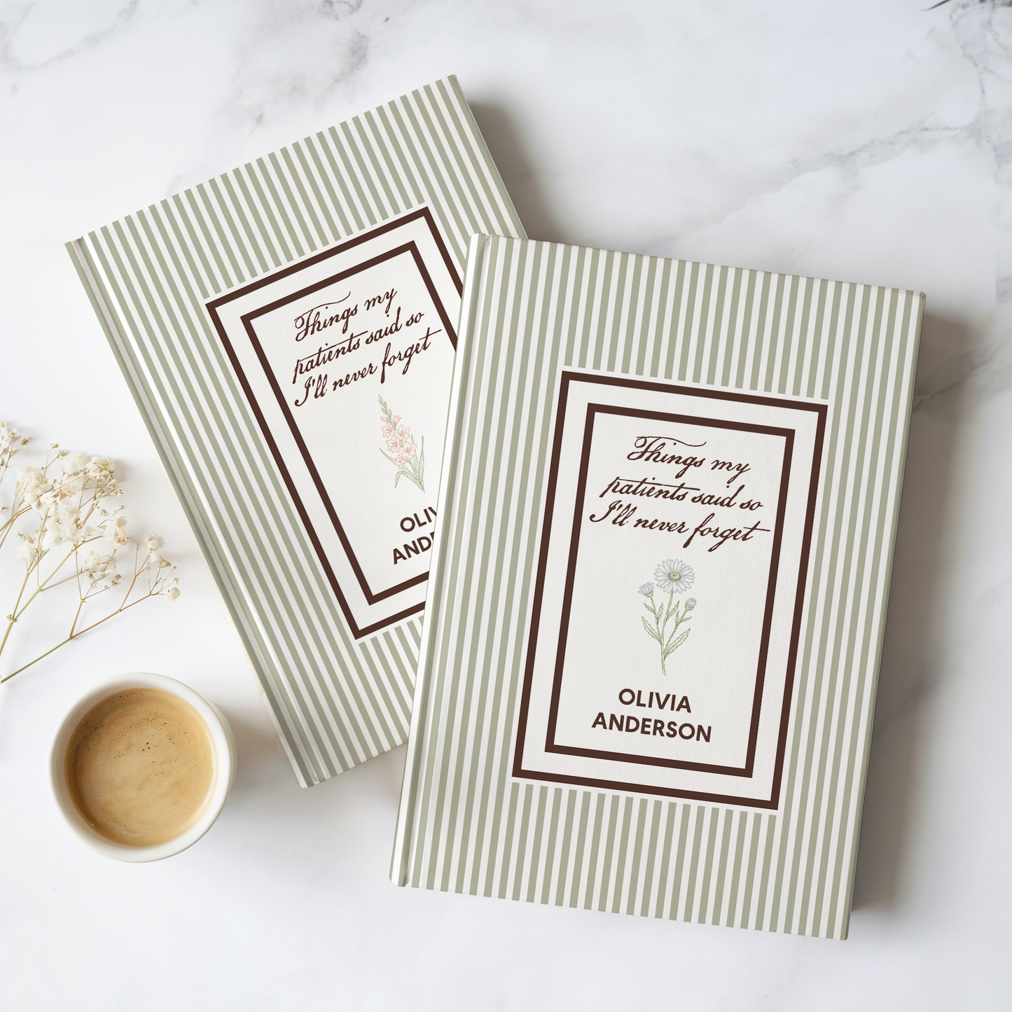 Personalized Nurse Memory Journal – Custom Name Notebook for Healthcare Heroes