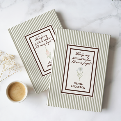 Personalized Nurse Memory Journal – Custom Name Notebook for Healthcare Heroes