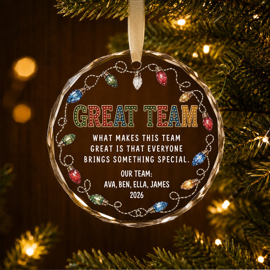 Personalized Team Member Appreciation Ornament