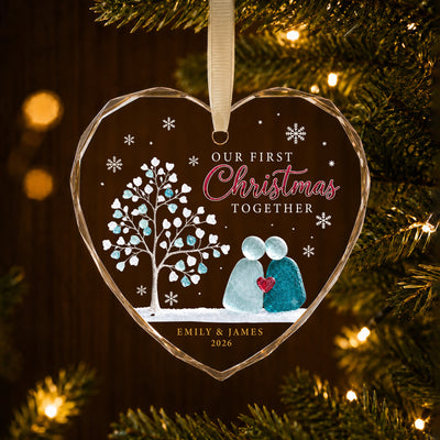 Together Beneath the Christmas Lights – A Personalized Couple Keepsake