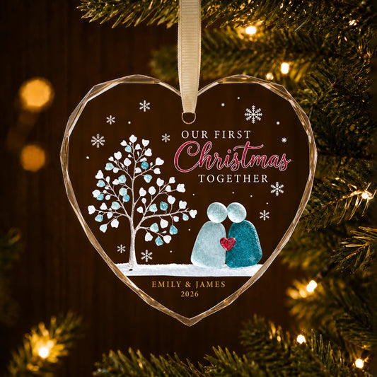Together Beneath the Christmas Lights – A Personalized Couple Keepsake