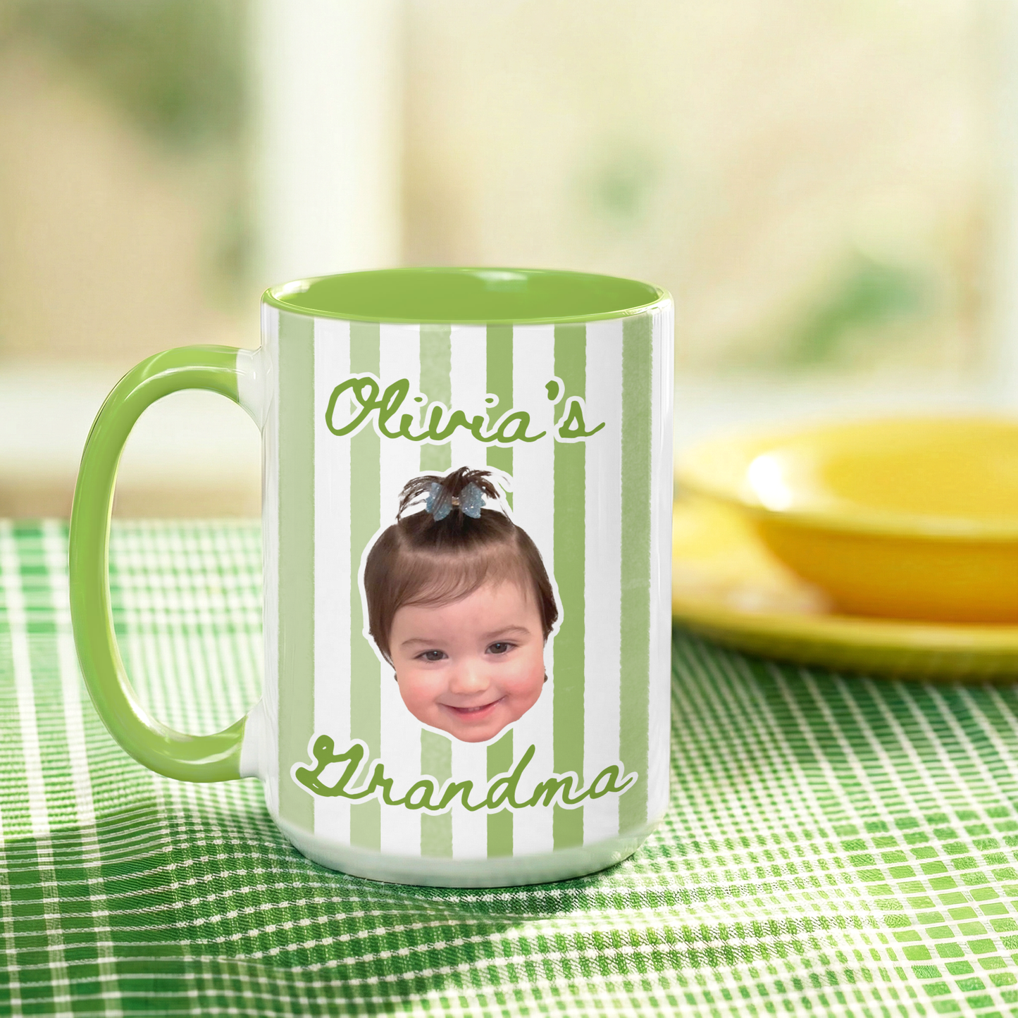 Personalized Grandma Mug with Kids Photo – Custom “Grandma” Gift from Grandchild