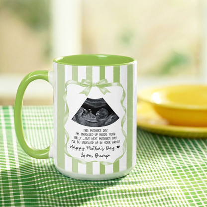Personalized Ultrasound Mug for Mom – First Mother’s Day Gift from Baby Bump