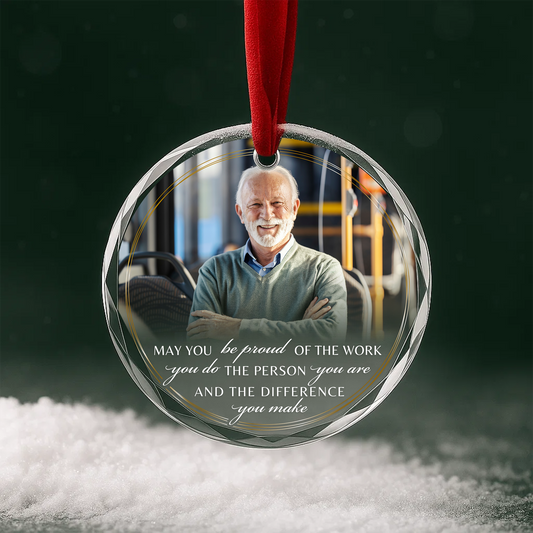 Be Proud of the Work You Do, Retirement Heart Ornament