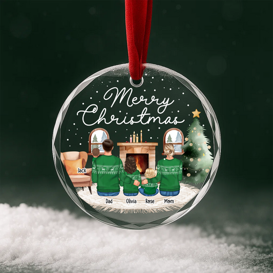 Merry Christmas Family Ornament