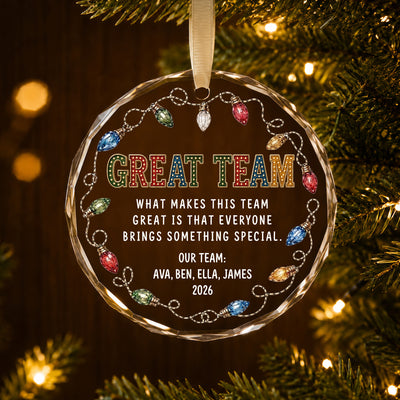 Great Team, Great Memories – A Personalized Team Keepsake