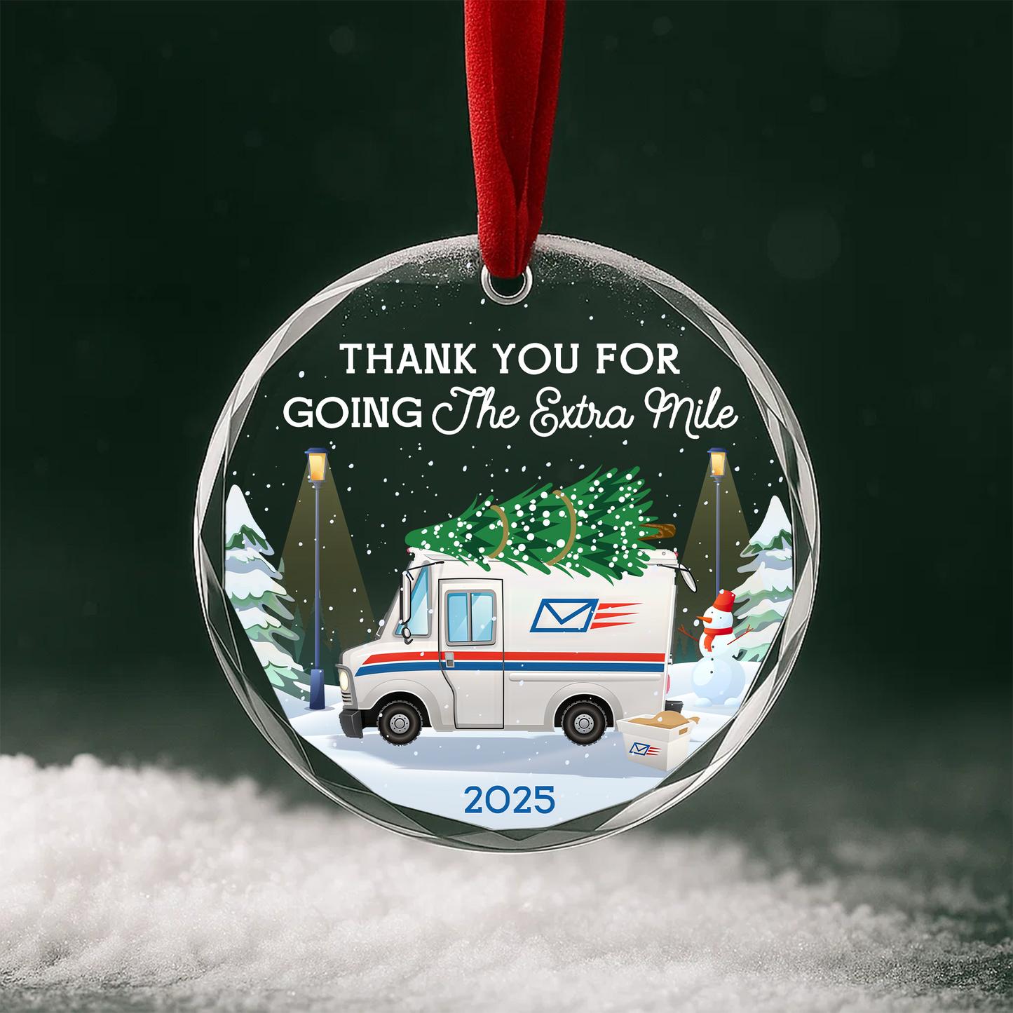 Thank You for Going the Extra Mile Mail Carrier Ornament 2025