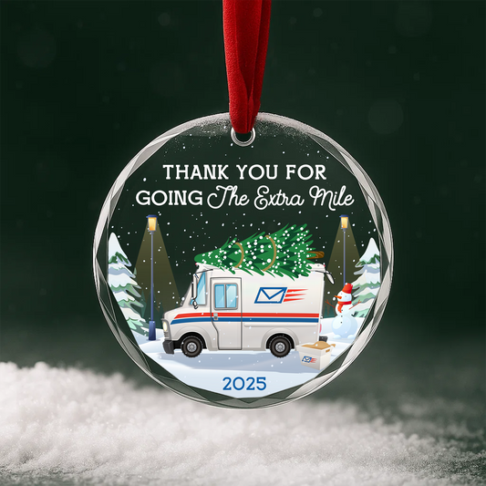 Thank You for Going the Extra Mile Mail Carrier Ornament 2025