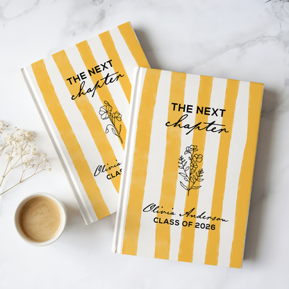 Personalized Graduation Journal 2026 – Custom Name “The Next Chapter” Keepsake Gift