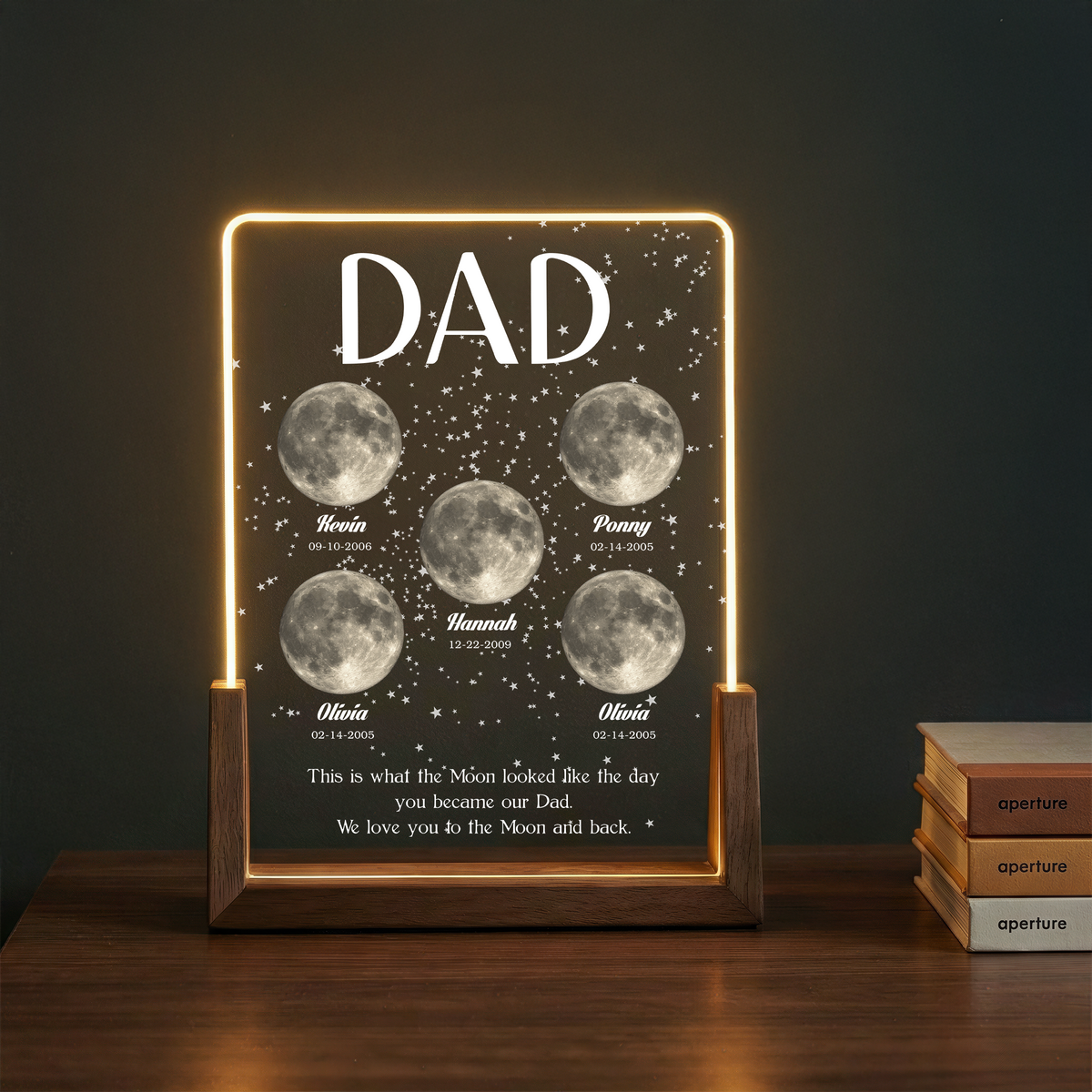 The Moon When You Became My Dad – A Personalized Father’s Day Keepsake