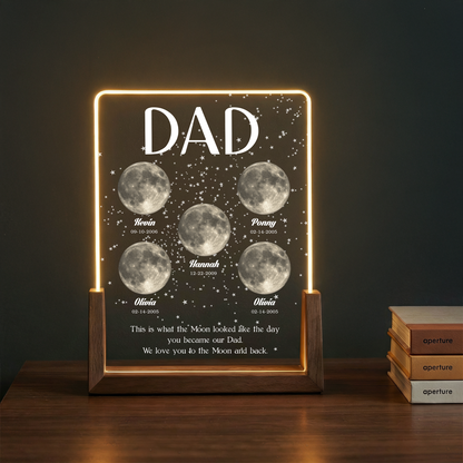 The Moon When You Became My Dad – A Personalized Father’s Day Keepsake