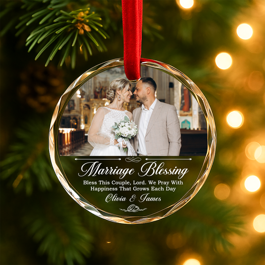 Marriage Blessing Ornament, Wedding Gift for Couple