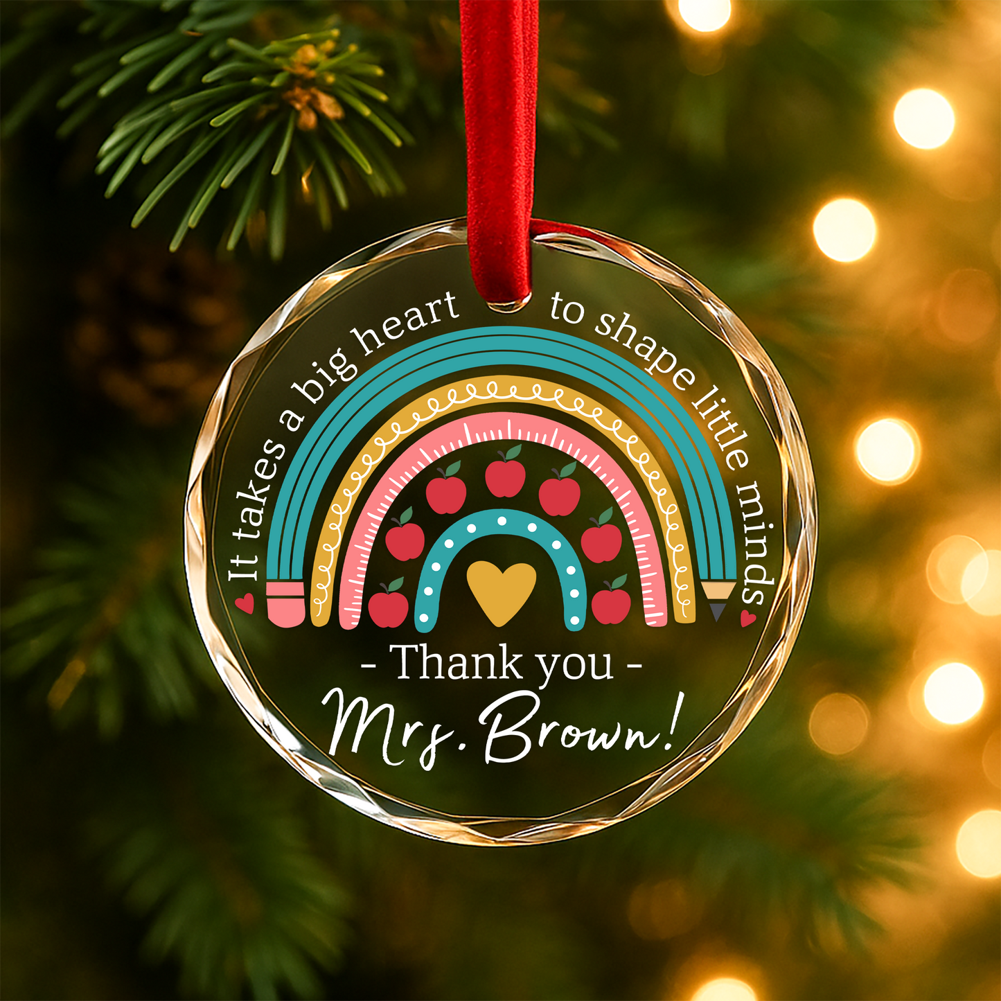 Customized Name Gift for Teacher Ornament