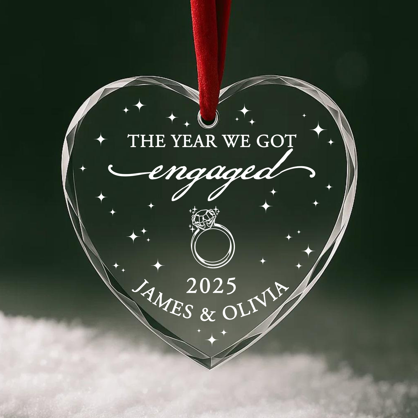 The Year We Got Engaged Ornament, Proposal Keepsake