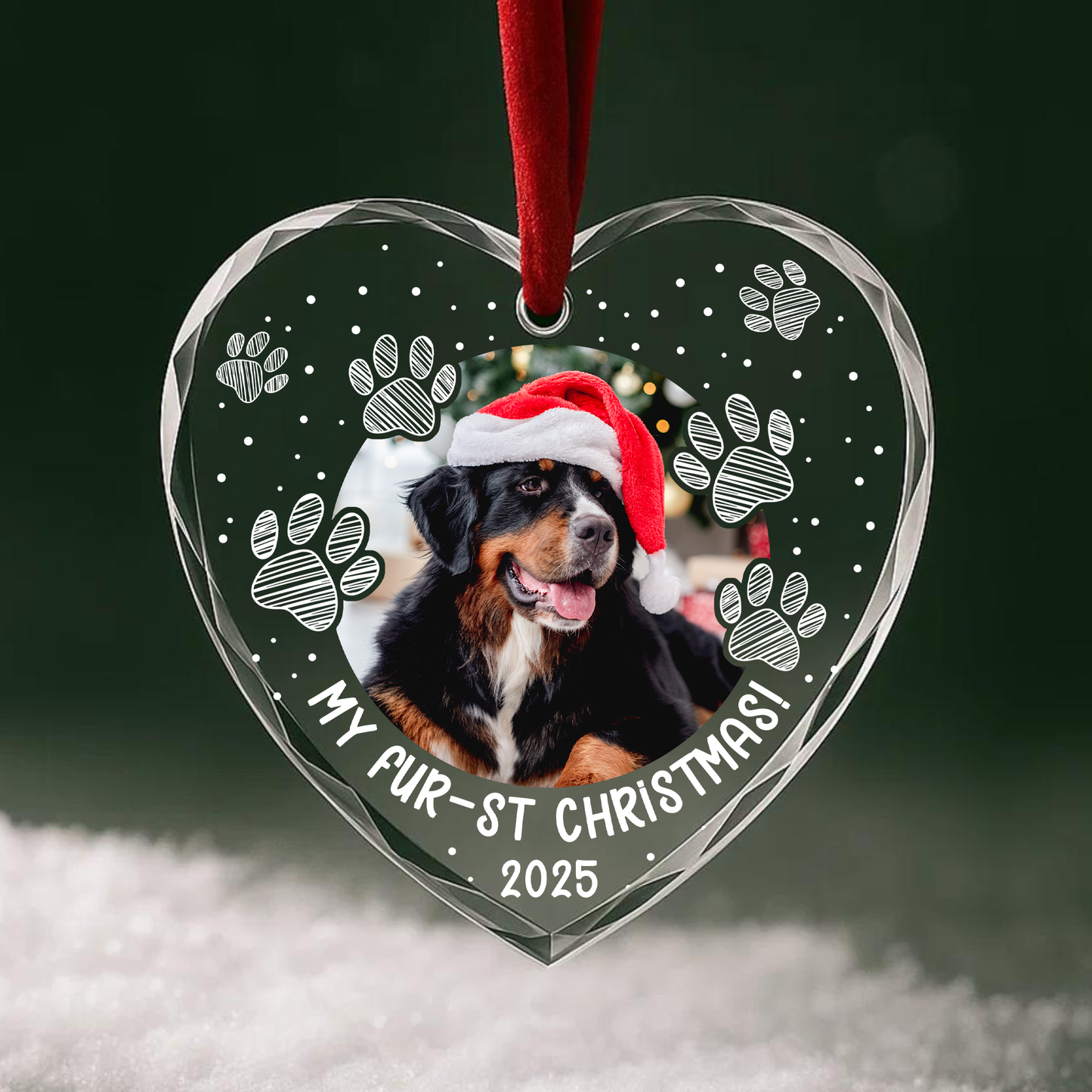 My First Christmas Personalized Pet Photo Ornament
