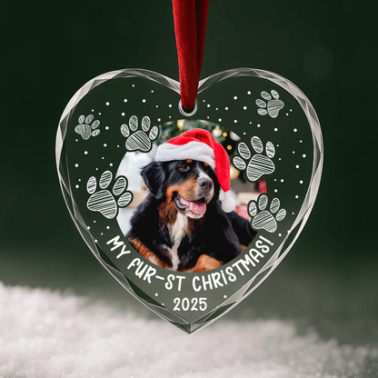 My First Christmas Personalized Pet Photo Ornament