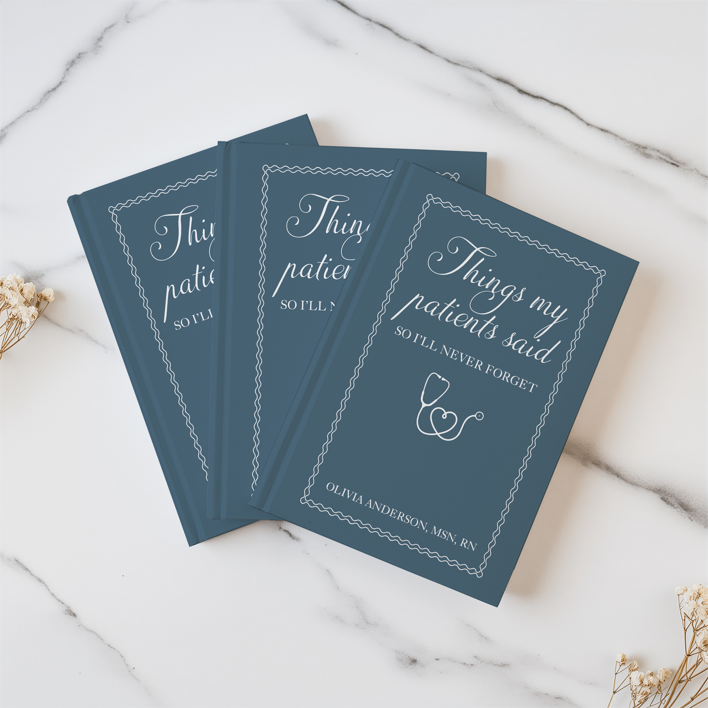 Personalized Nurse Journal – “Things My Patients Said” Custom Notebook with Name & Credentials