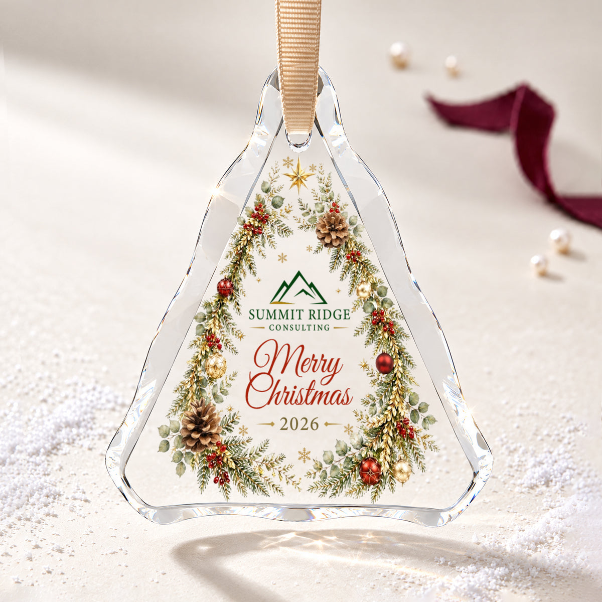 Warm Wishes From Our Team – A Personalized Company Christmas Keepsake