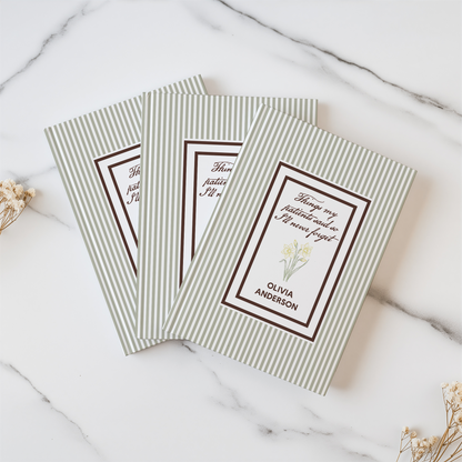 Personalized Nurse Memory Journal – Custom Name Notebook for Healthcare Heroes