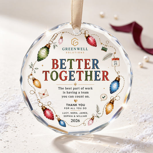 Better Together – A Personalized Team Christmas Keepsake