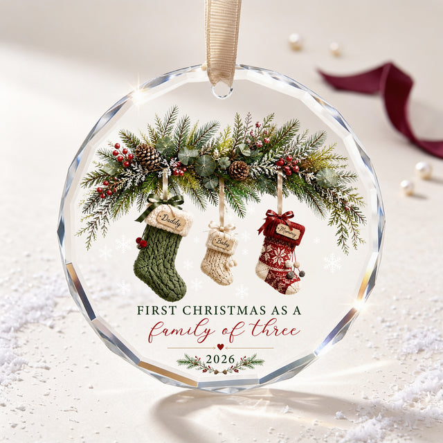 First Christmas as Three – A Heartwarming Family Keepsake