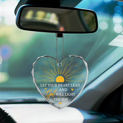 Let Your Heart Lead and God Will Light the Way Ornament