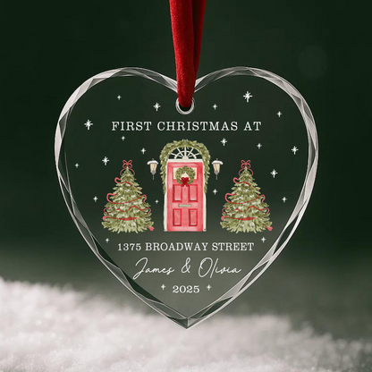First Christmas at New Home Personalized Ornament