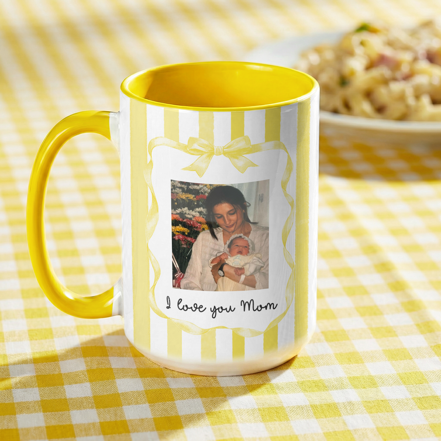 Personalized Photo Mug for Mom – Custom Picture Mug with Message, Sweet Mother’s Day Gift