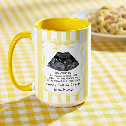 Personalized Ultrasound Mug for Mom – First Mother’s Day Gift from Baby Bump