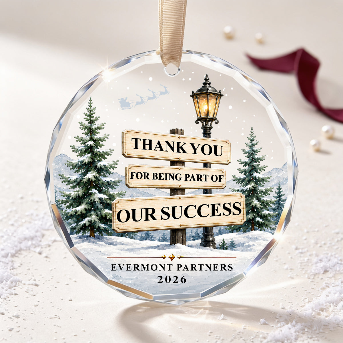 Thank You for Being Part of Our Success – A Personalized Corporate Keepsake