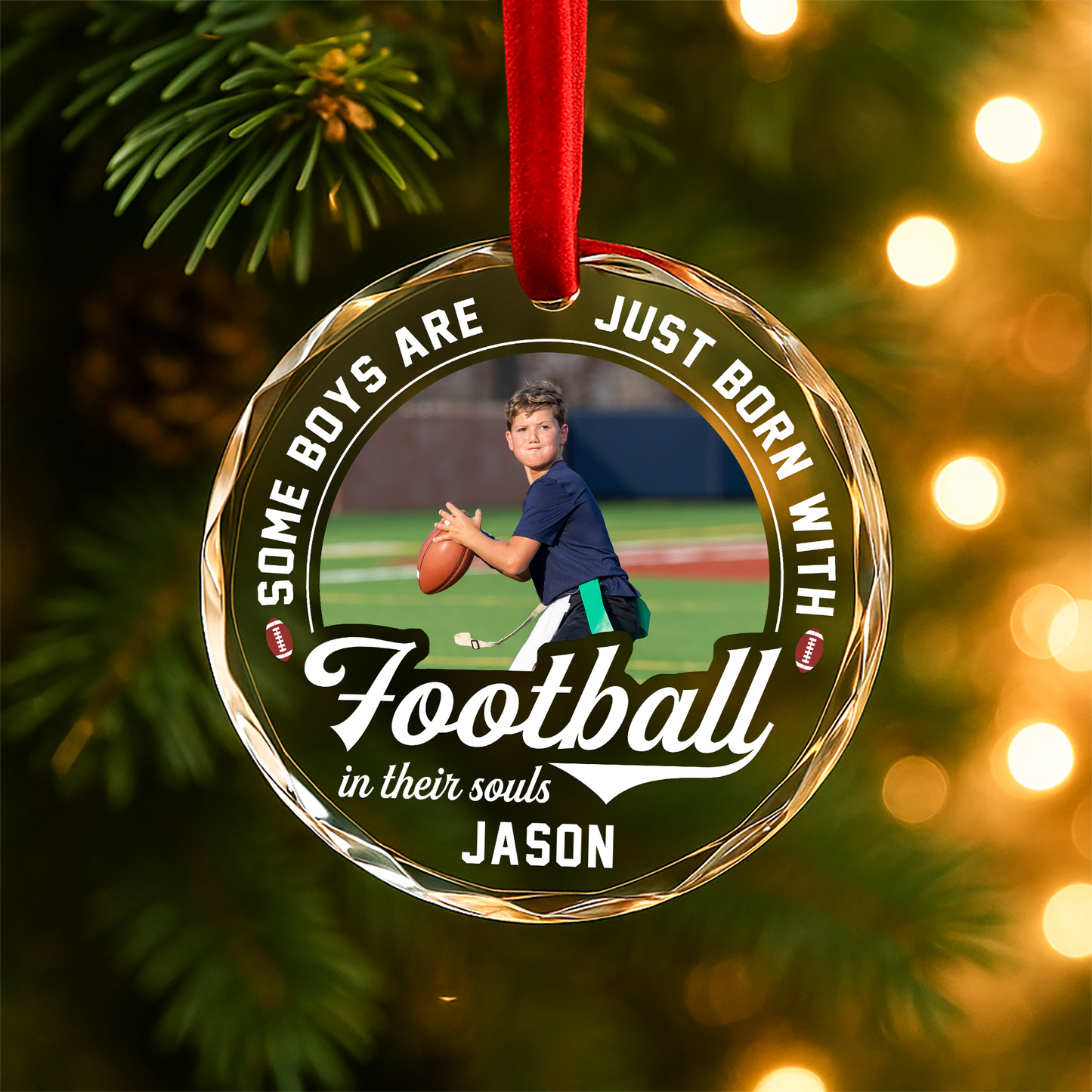 Some Boys Are Just Born with Baseball in Their Souls Photo Ornament