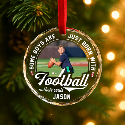 Some Boys Are Just Born with Baseball in Their Souls Photo Ornament